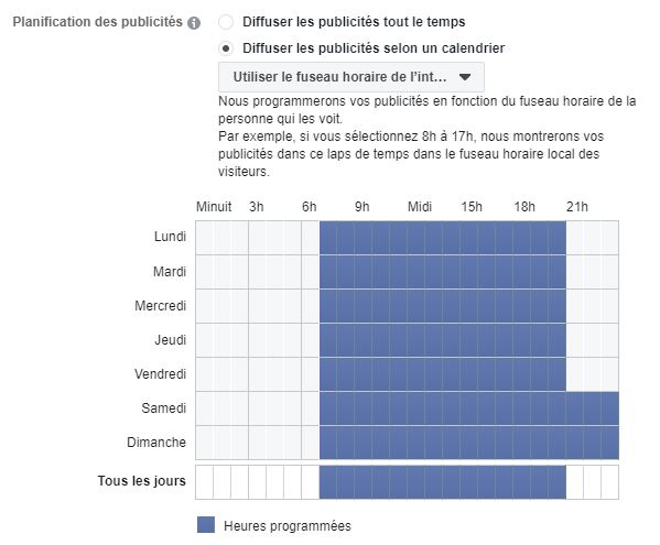 calendrier diffusion